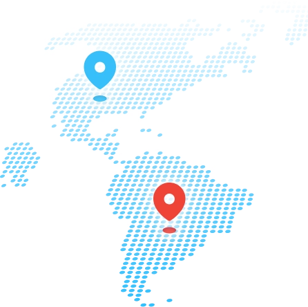 Neticks global presence map